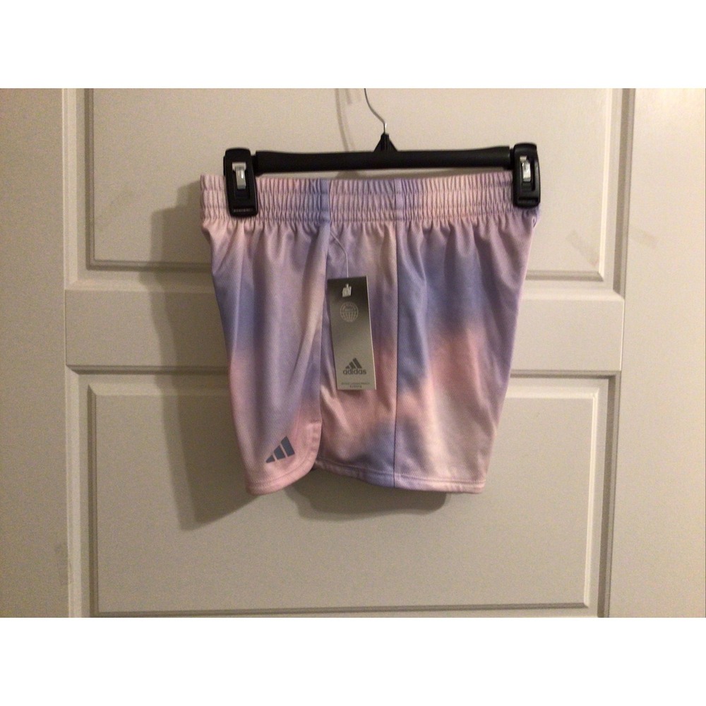 Adidas Girls Ombre Woven Shorts (Big Kids) Pink Size large AH4405